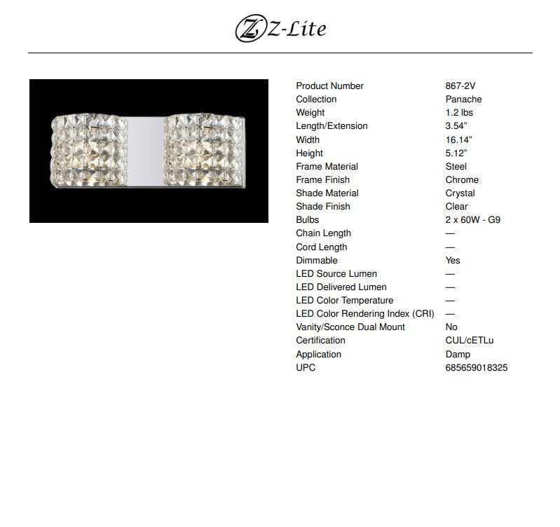 Panache 2-Light Vanity