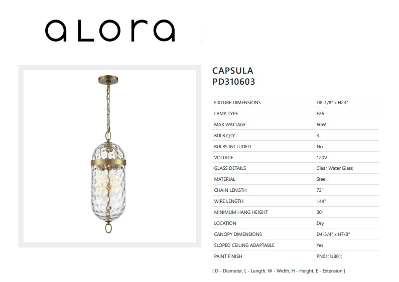 Capsula 3-Light Pendant