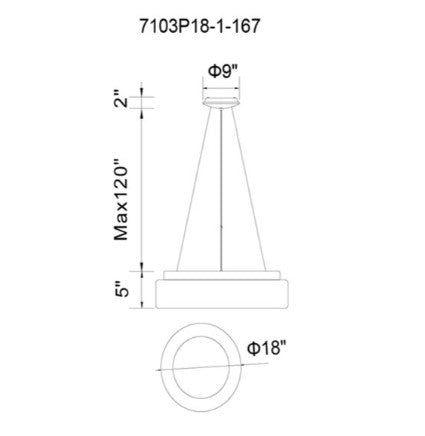 Arenal Integrated LED Pendant