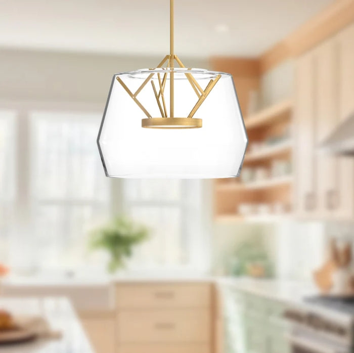 Deco 18" LED Pendant - PD61418CL/VB (In Store Purchase ONLY)